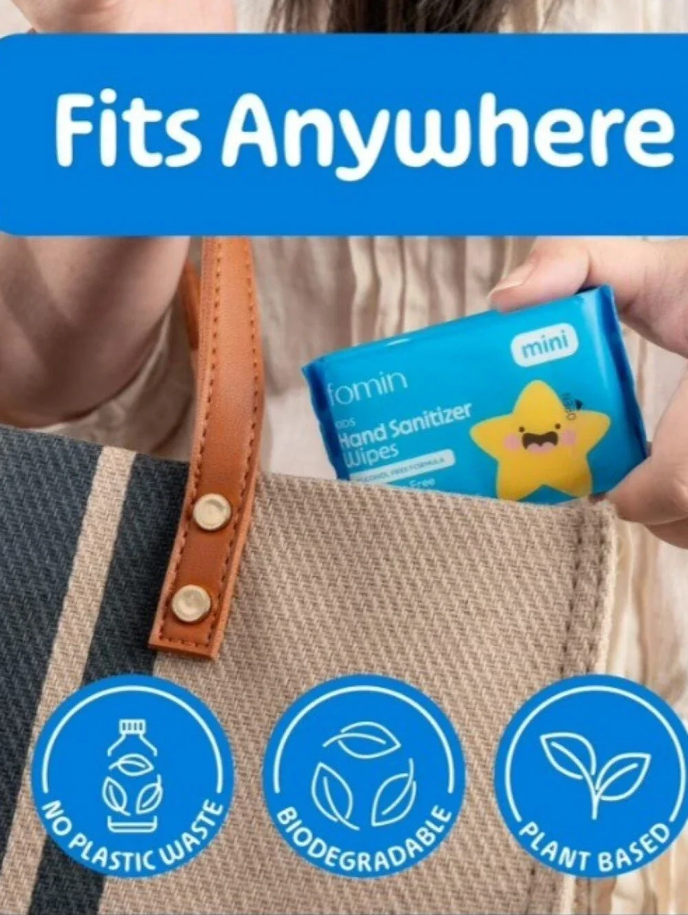 Pick 1️⃣ Fomin Mini Hand Sanitizer Wipes